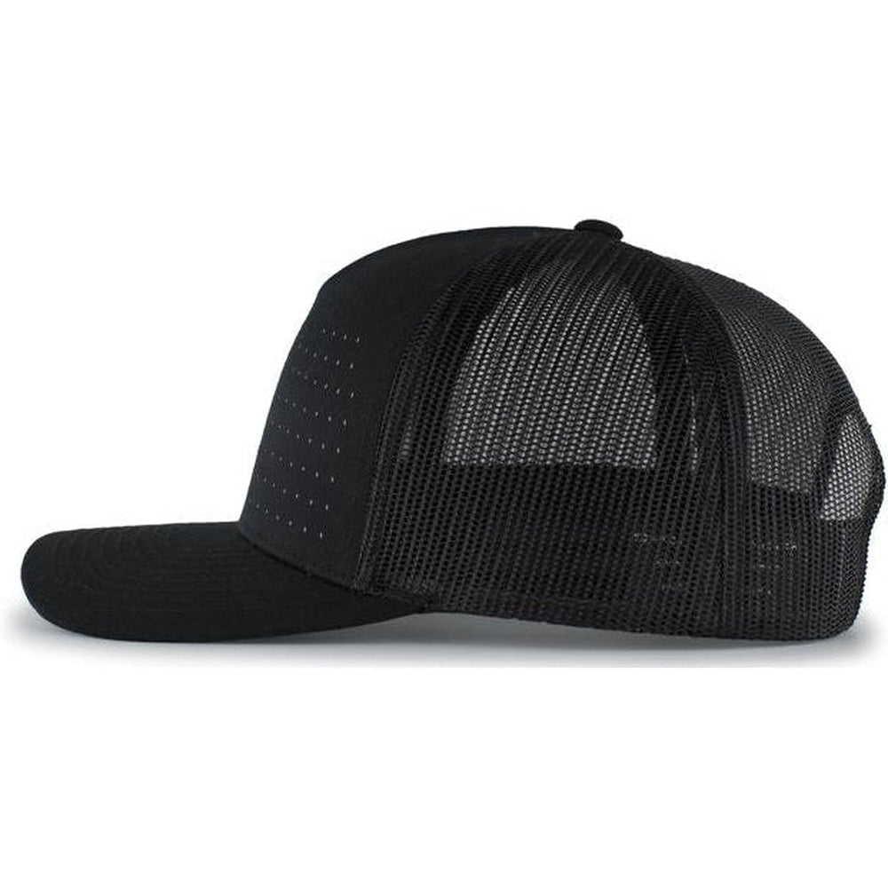 Pacific Headwear Perforated 5-Panel Trucker Snapback Cap