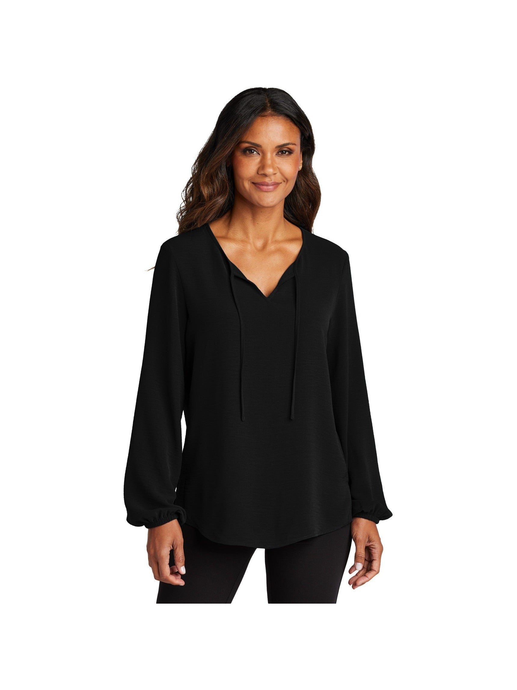 Port Authority Ladies Textured Crepe Blouse