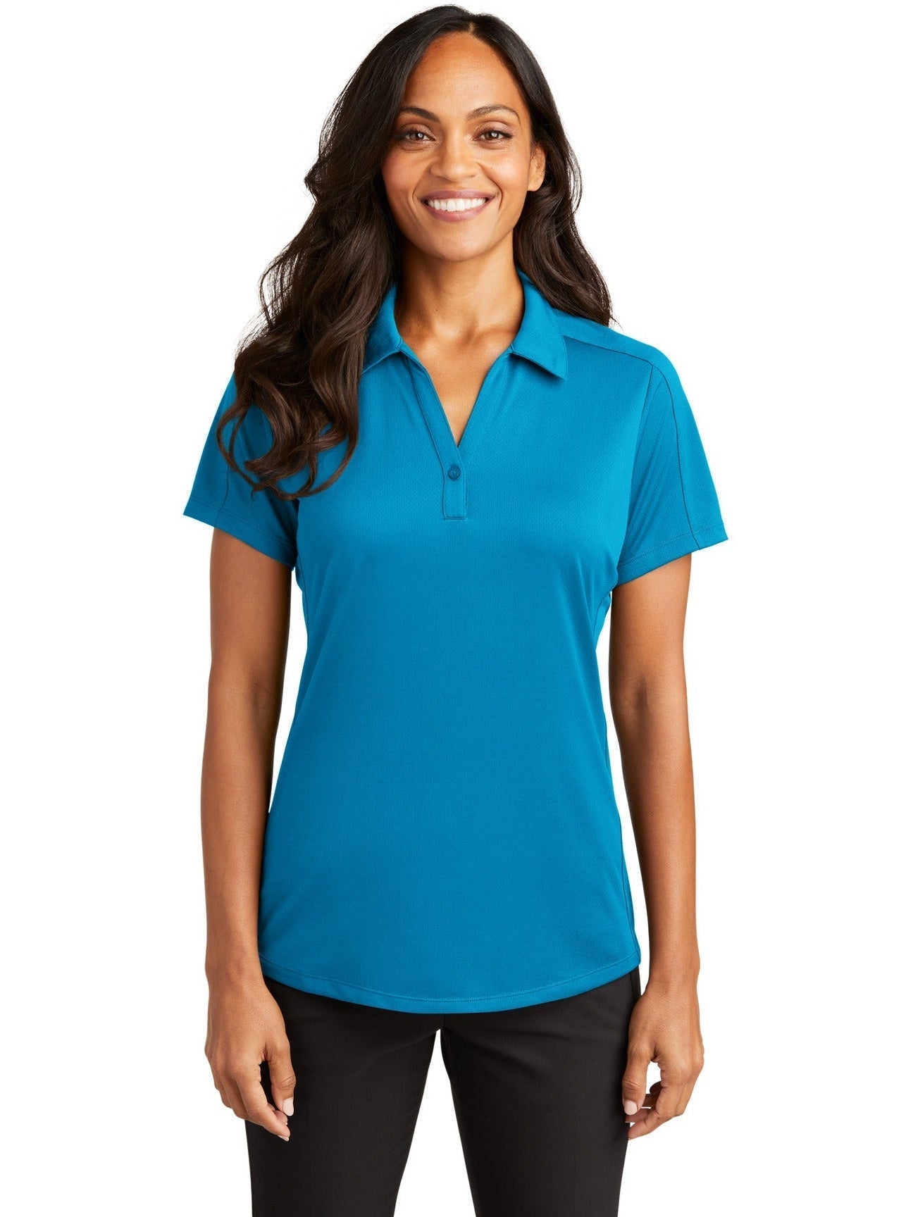 OUTLET-Port Authority Ladies Diamond Jacquard Polo