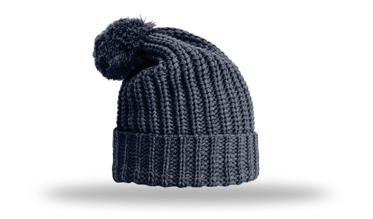 Richardson Chunk Cable Beanie W/ Cuff & Pom