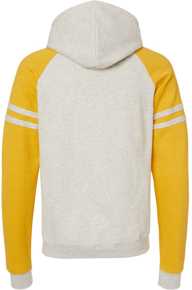 Jerzees Nublend Varsity Colorblocked Raglan Hooded Sweatshirt