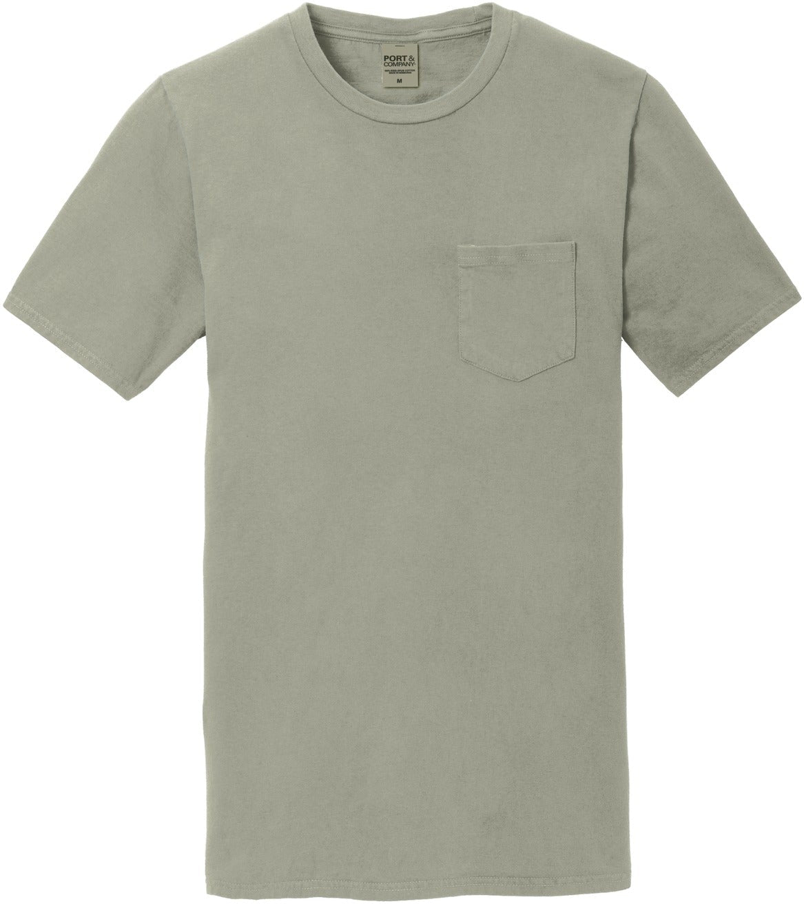 CLOSEOUT - Port & Company Beach Wash Garment-Dyed Pocket Tee