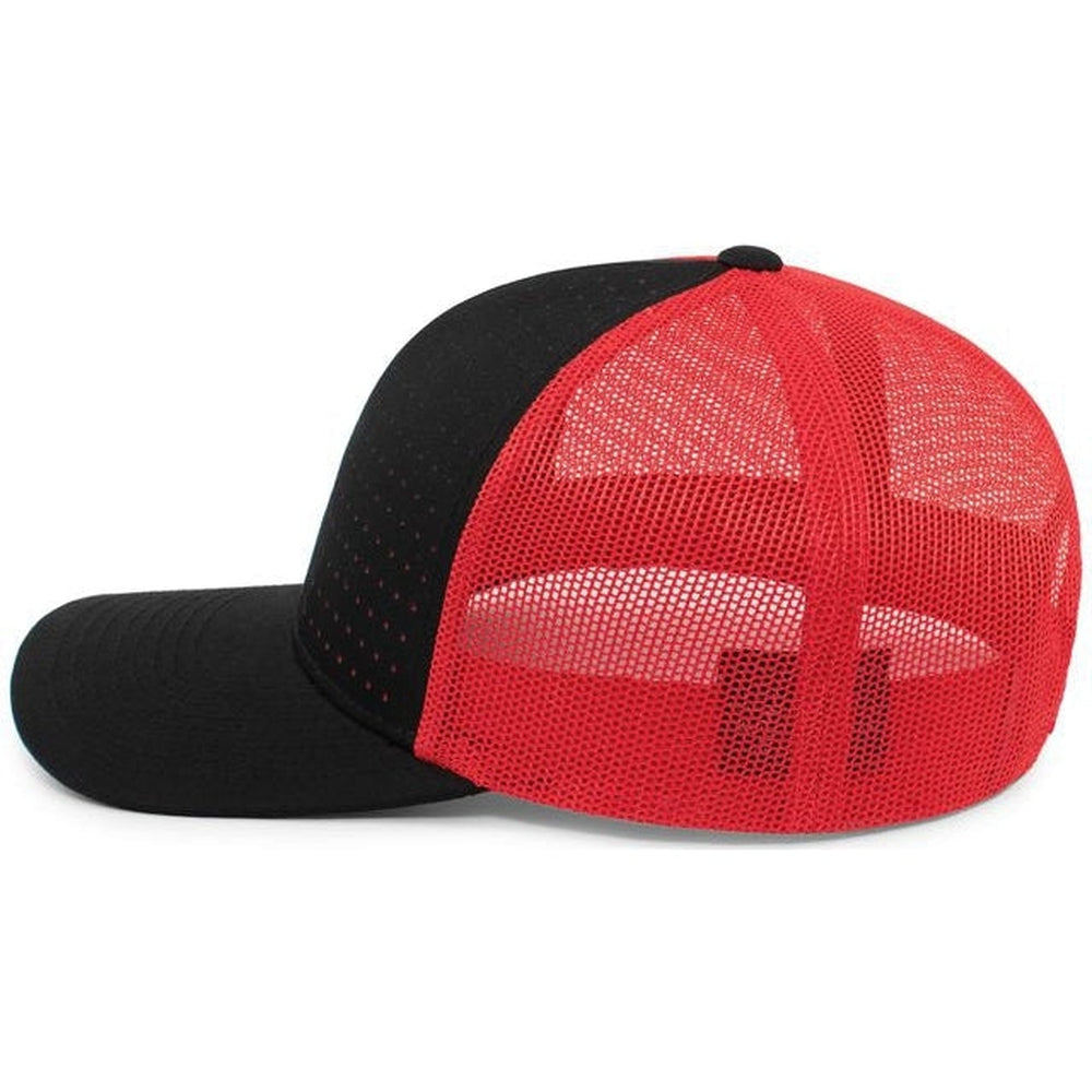 Pacific Headwear Perforated 5-Panel Trucker Snapback Cap