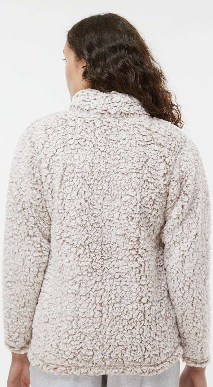 J. America Womenâs Epic Sherpa Quarter-Zip Pullover