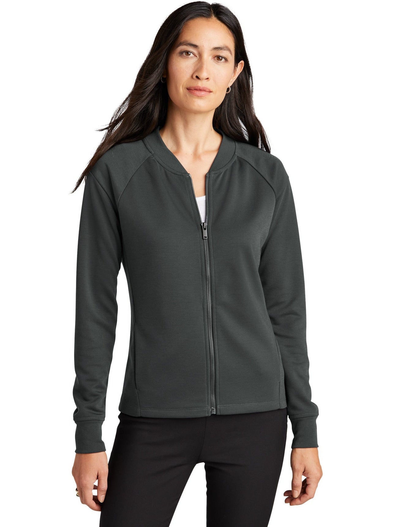 OUTLET-Mercer+Mettle Ladies Double-Knit Bomber