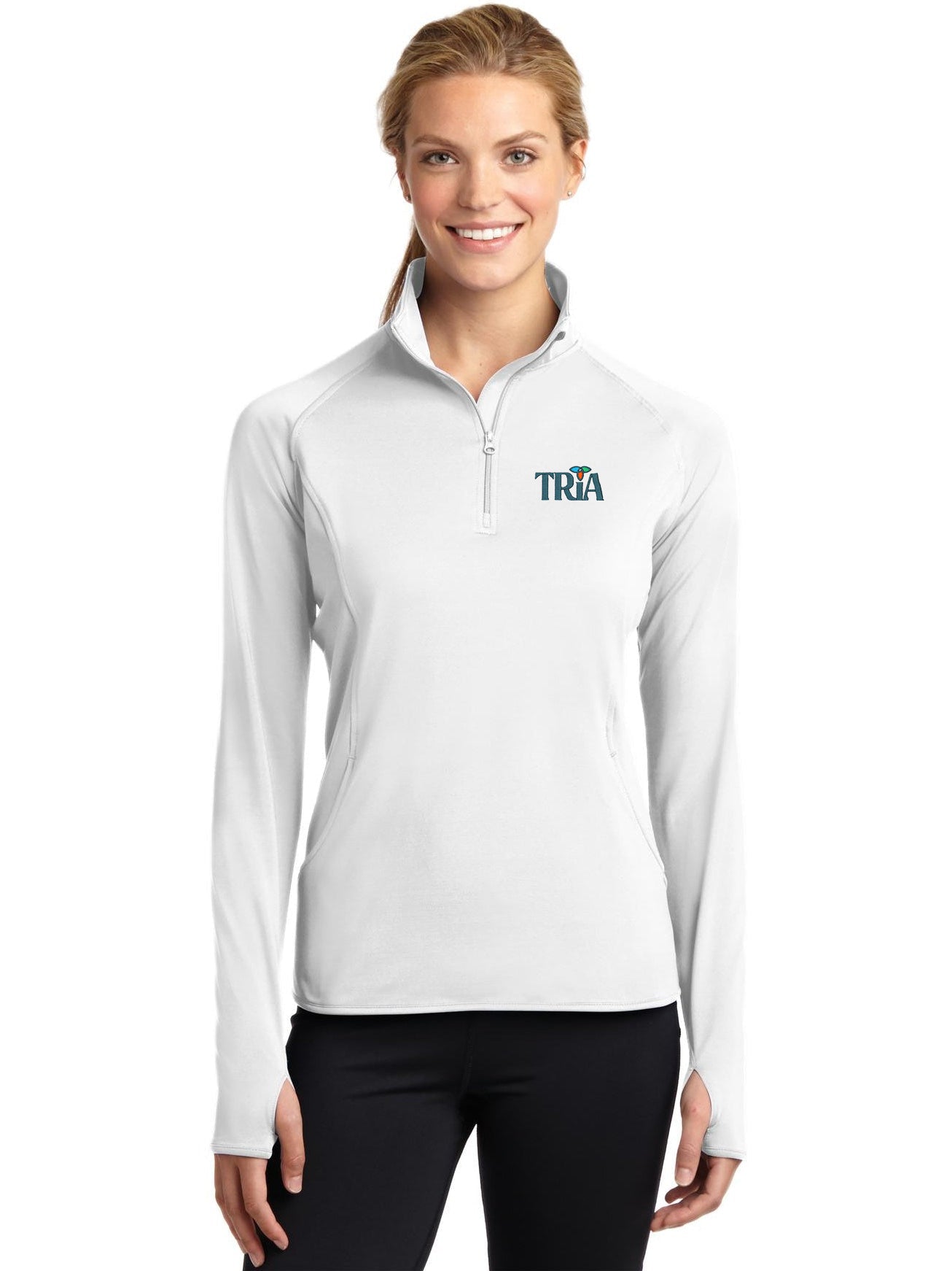 OUTLET-Sport-Tek Ladies Sport-Wick Stretch 1/2-Zip