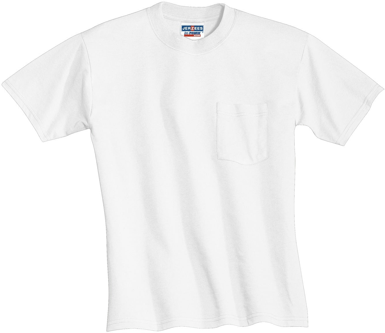 OUTLET-Jerzees Dri-PowerActive 50/50 Cotton/Poly Pocket T-Shirt