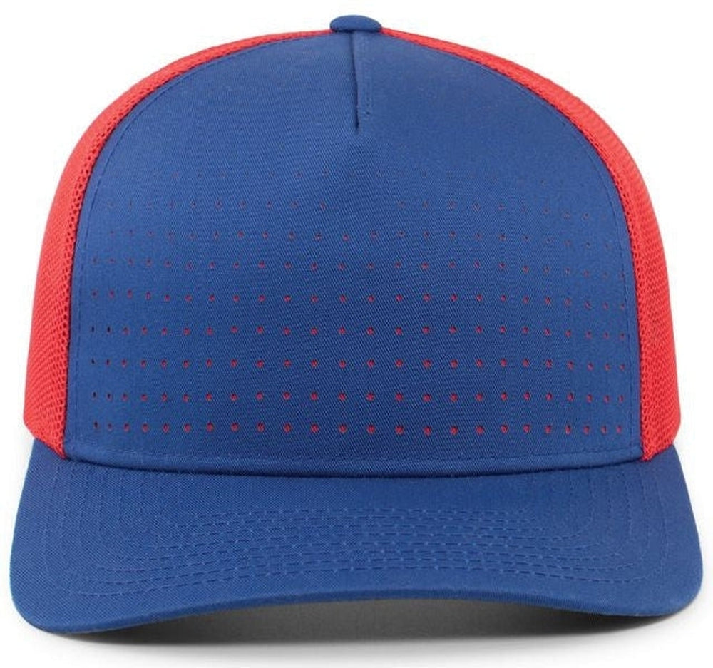 Pacific Headwear Perforated 5-Panel Trucker Snapback Cap