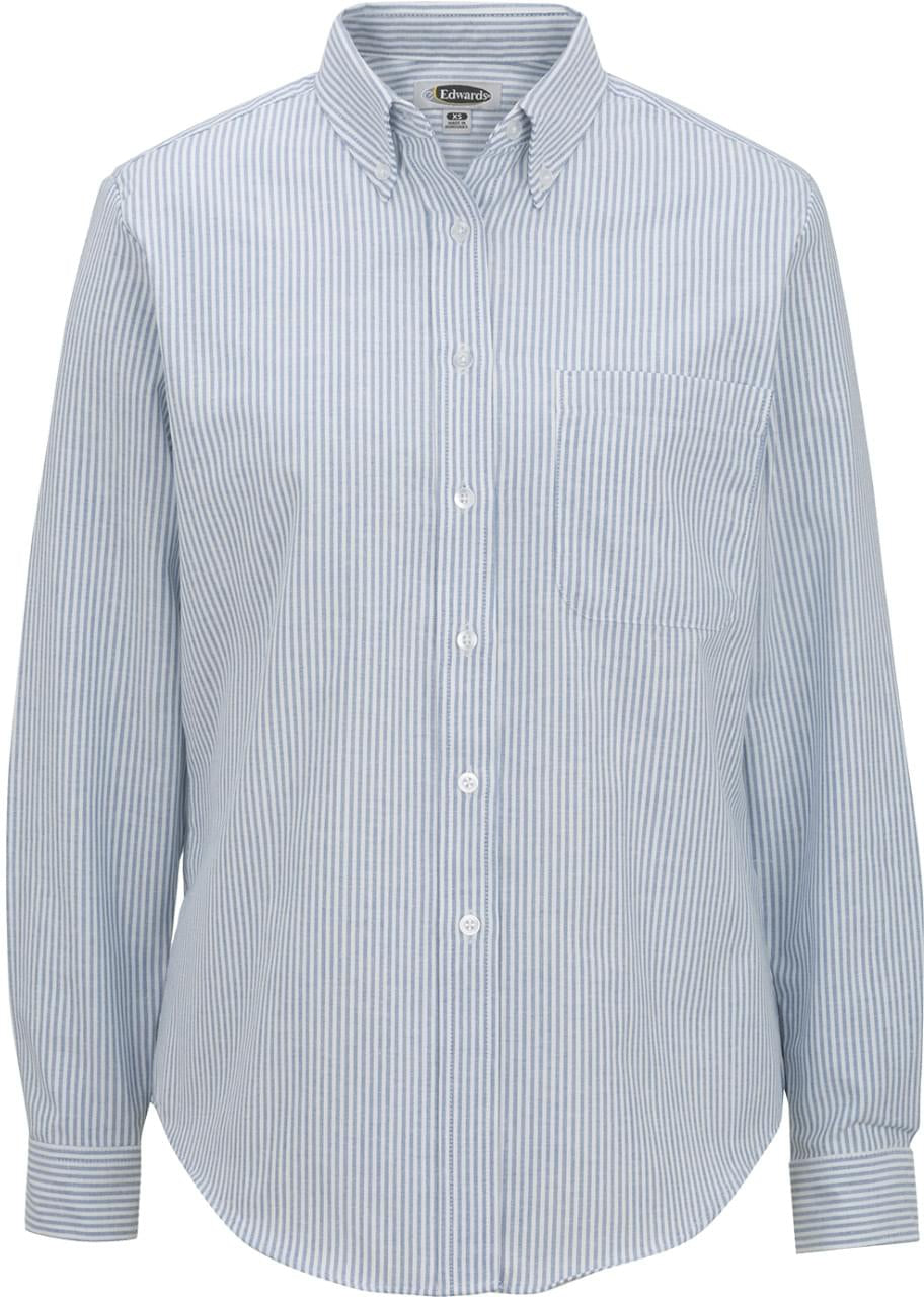 Edwards Ladies Long Sleeve Oxford Shirt