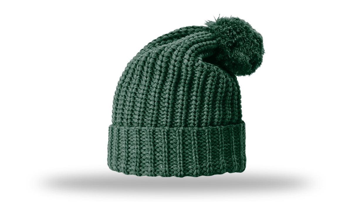 Richardson Chunk Cable Beanie W/ Cuff & Pom
