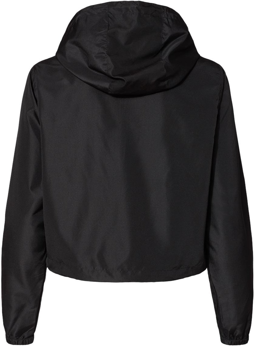 Independent Trading Co. Ladies Lightweight Quarter-Zip Pullover Crop Windbreaker