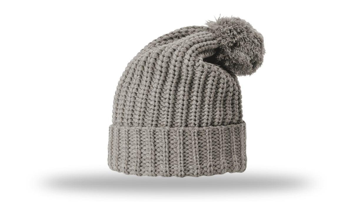 Richardson Chunk Cable Beanie W/ Cuff & Pom