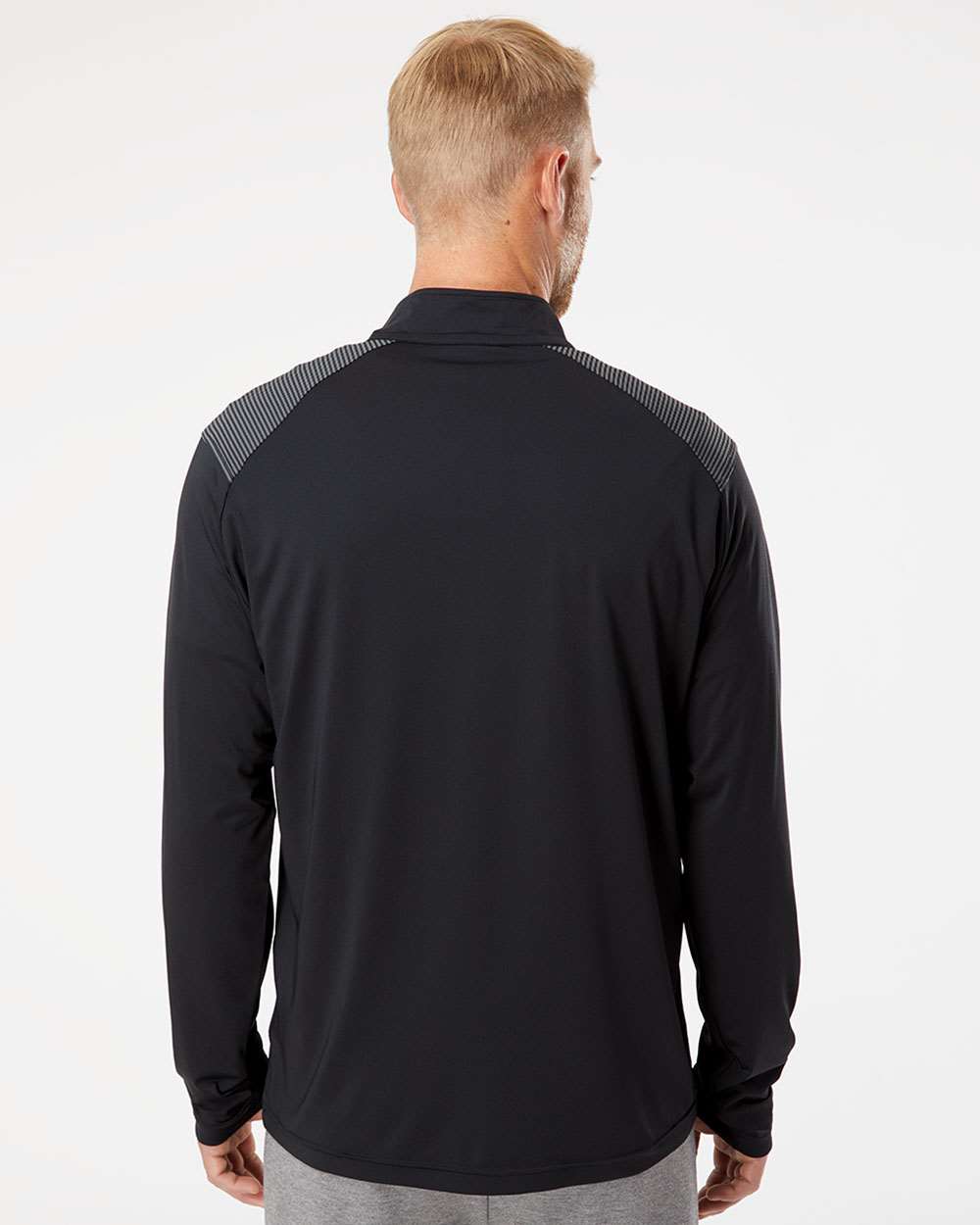 Adidas Shoulder Stripe Quarter-Zip Pullover