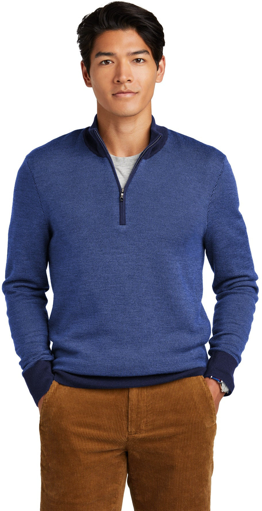 Brooks Brothers Washable Merino Birdseye