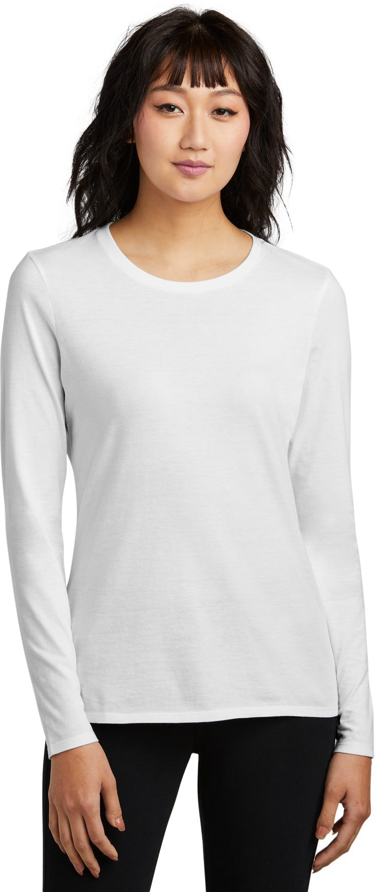 District Ladies Perfect Blend CVC Long Sleeve Tee