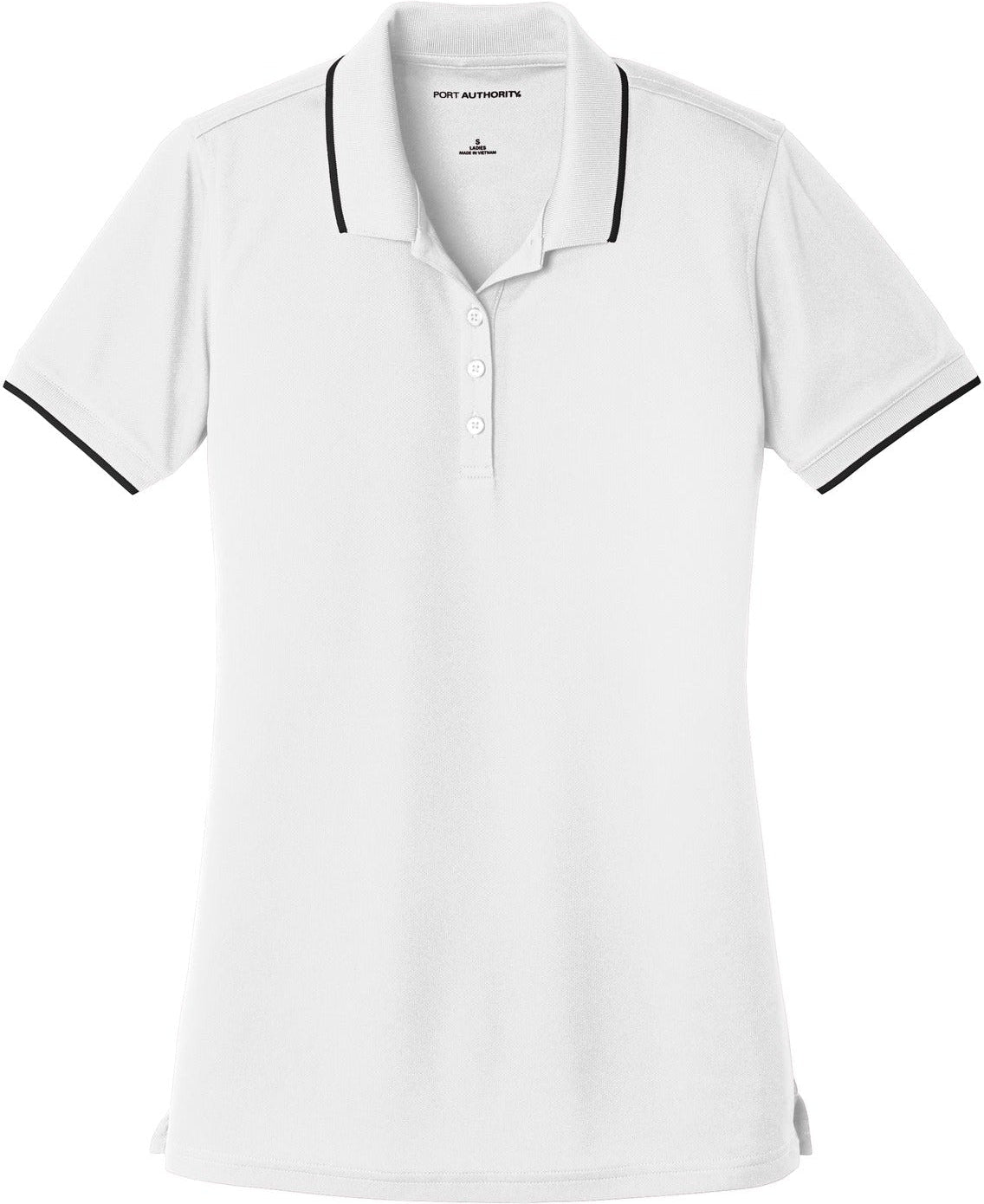 CLOSEOUT - Port Authority Ladies Dry Zone UV Micro-Mesh Tipped Polo