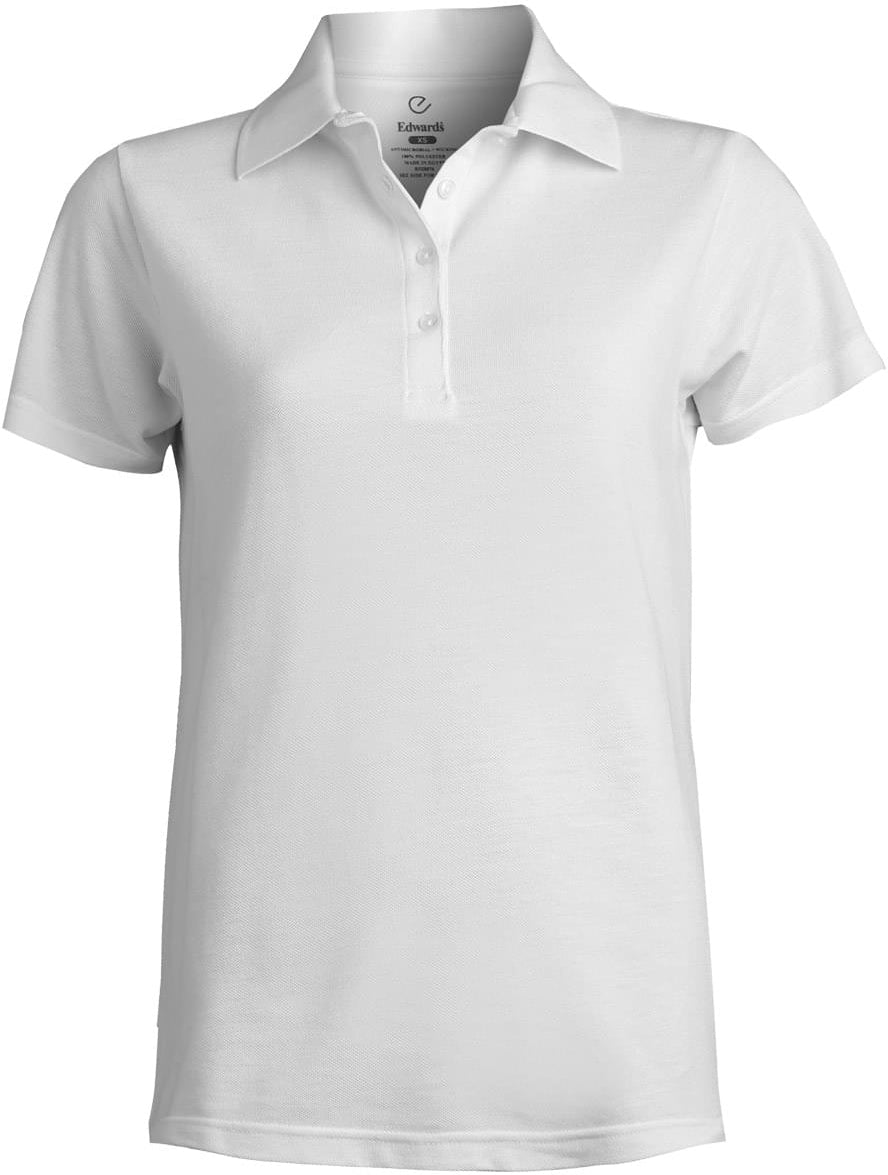 Edwards Ladies Blended Pique Short Sleeve Polo