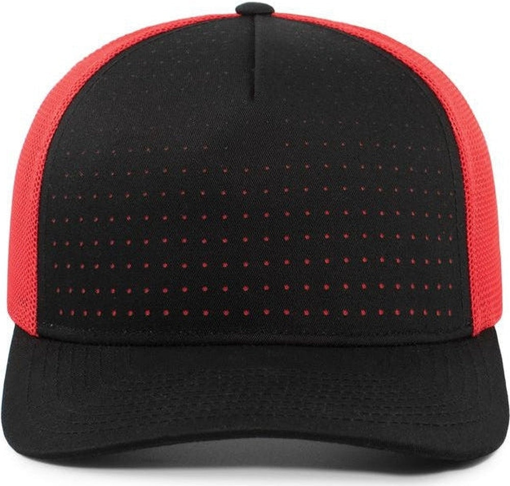 Pacific Headwear Perforated 5-Panel Trucker Snapback Cap