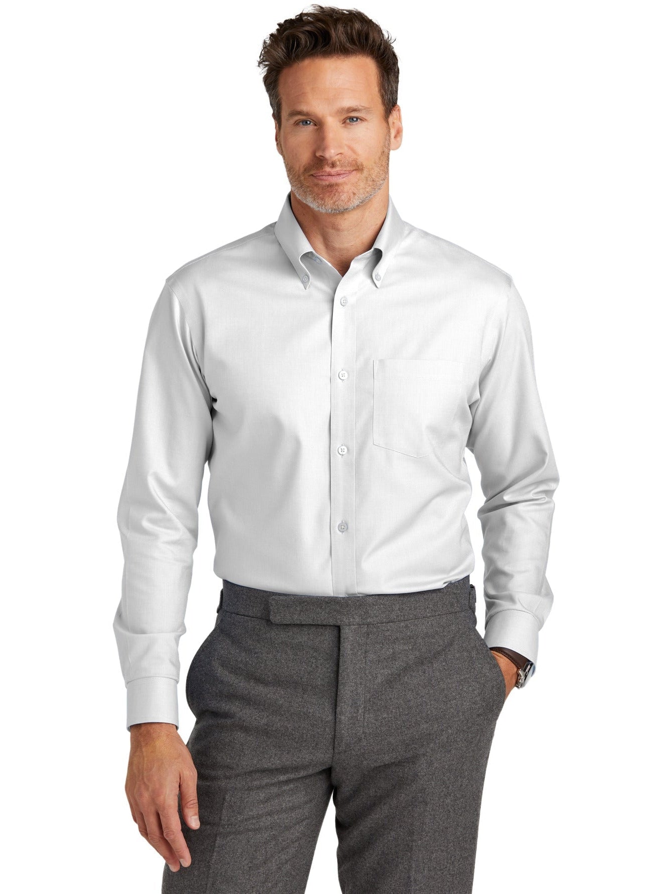 Brooks Brothers Wrinkle-Free Stretch Nailhead Shirt