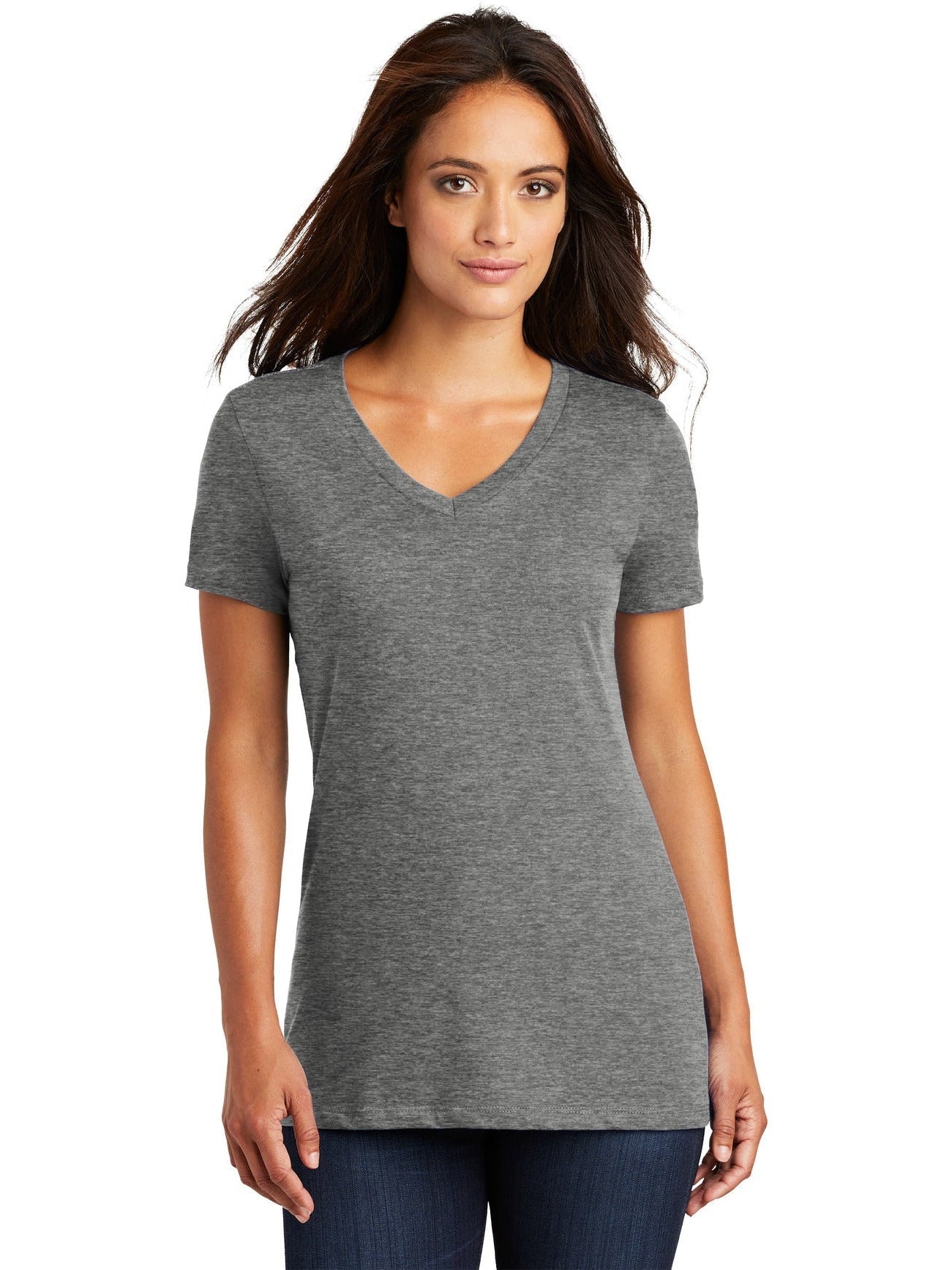 OUTLET-District Ladies Perfect Weight V-Neck Tee
