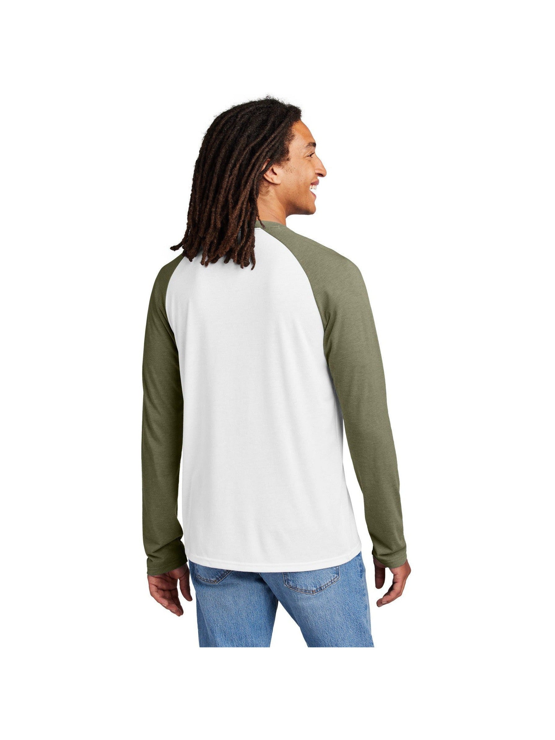 Allmade Unisex Tri-Blend Long Sleeve Colorblock Raglan