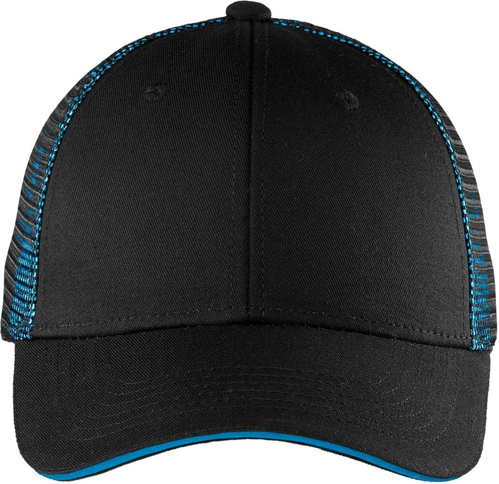 OUTLET-Port Authority Double Mesh Snapback Sandwich Cap