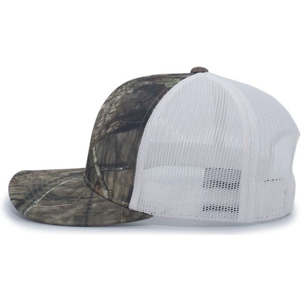 Pacific Headwear Camo Snapback Trucker Cap