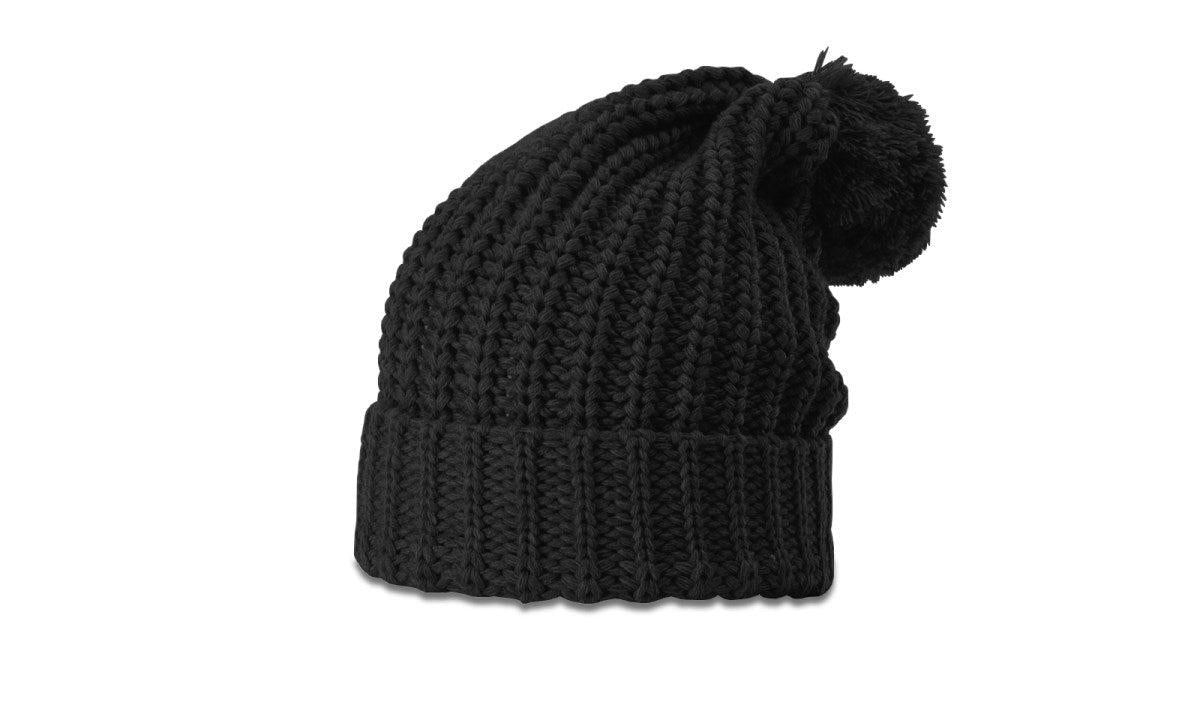 Richardson Chunk Cable Beanie W/ Cuff & Pom