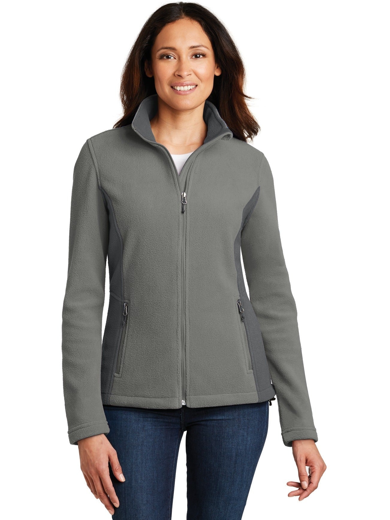 OUTLET-Port Authority Ladies Colorblock Value Fleece Jacket