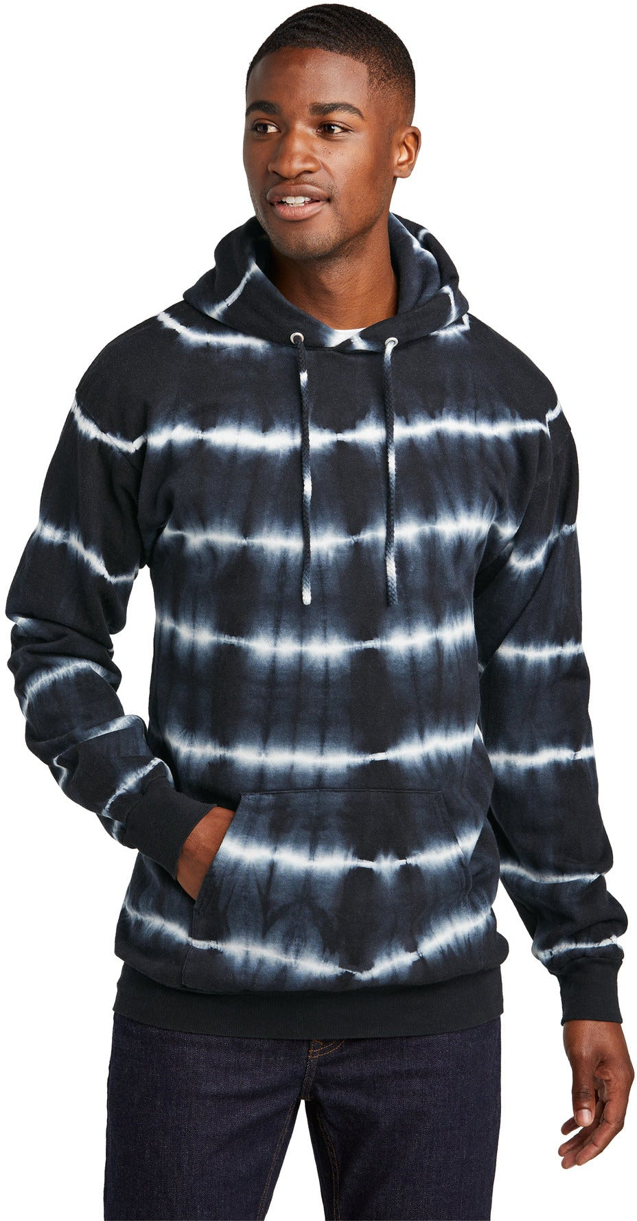 Port & Company Allover Stripe Tie-Dye Fleece