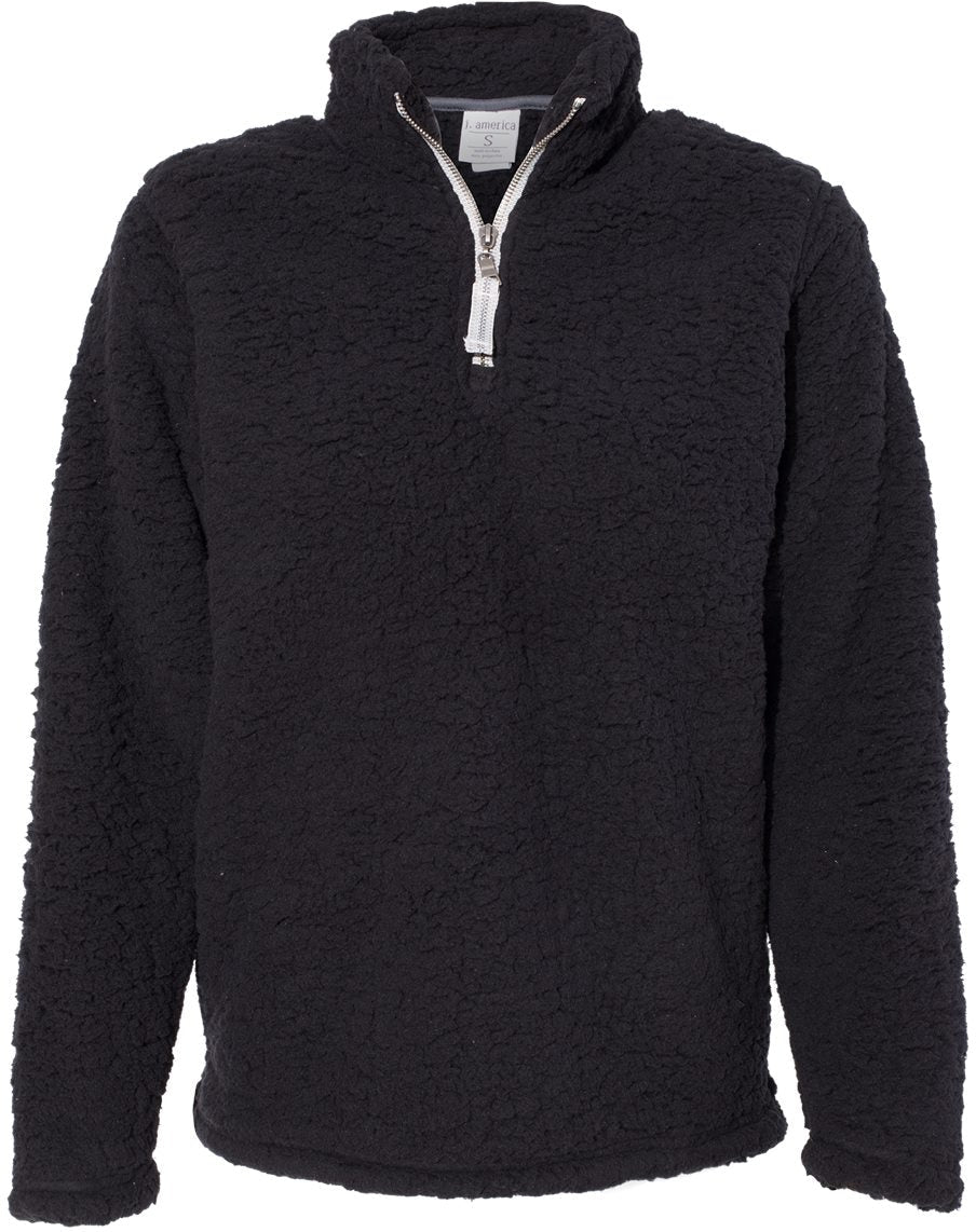 J. America Womenâs Epic Sherpa Quarter-Zip Pullover