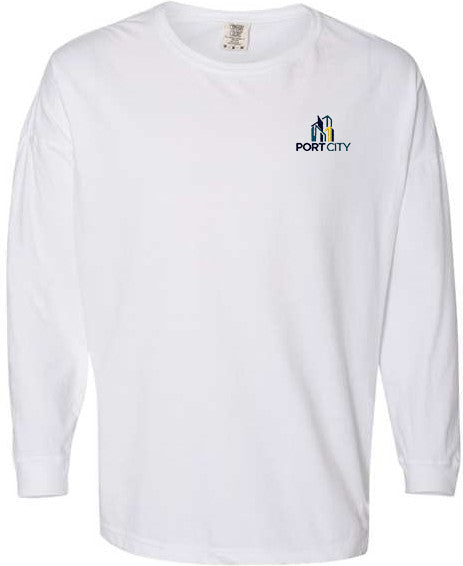 Comfort Colors Garment-Dyed Drop-Shoulder Long Sleeve T-Shirt