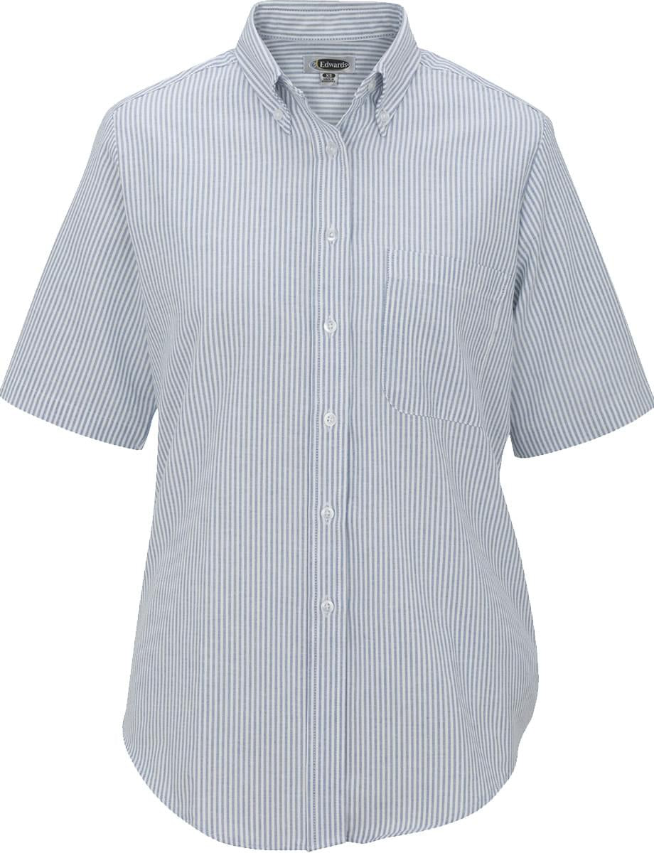 Edwards Ladies Short Sleeve Oxford Shirt