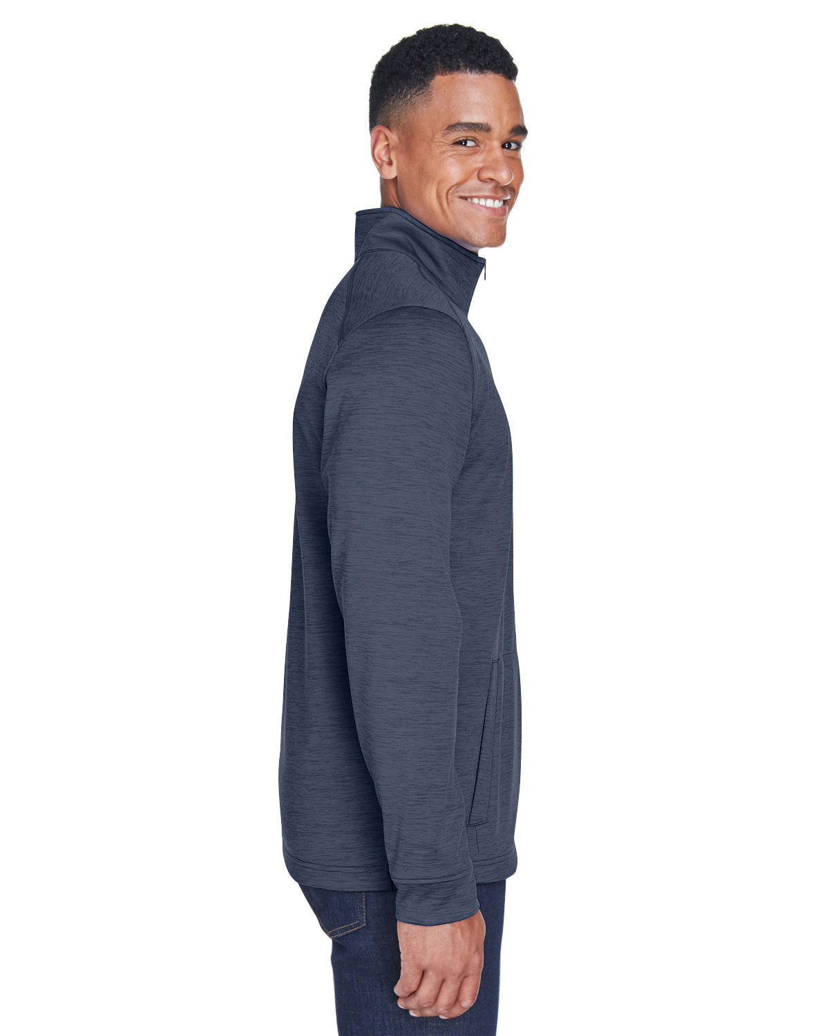 OUTLET-Devon & Jones Newbury MÃ©lange Fleece Quarter-Zip