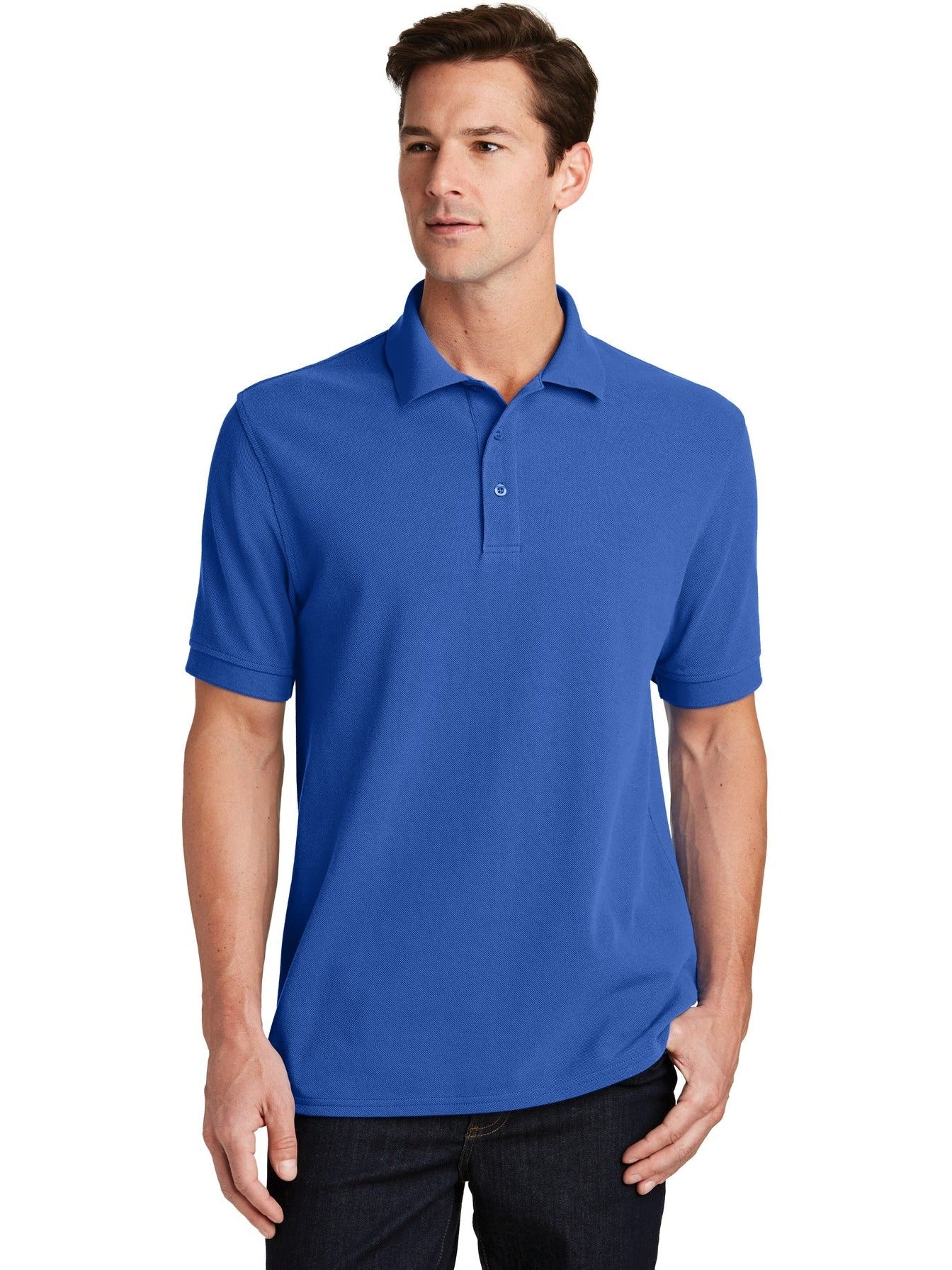 OUTLET-Port Authority Combed Ring Spun Pique Polo