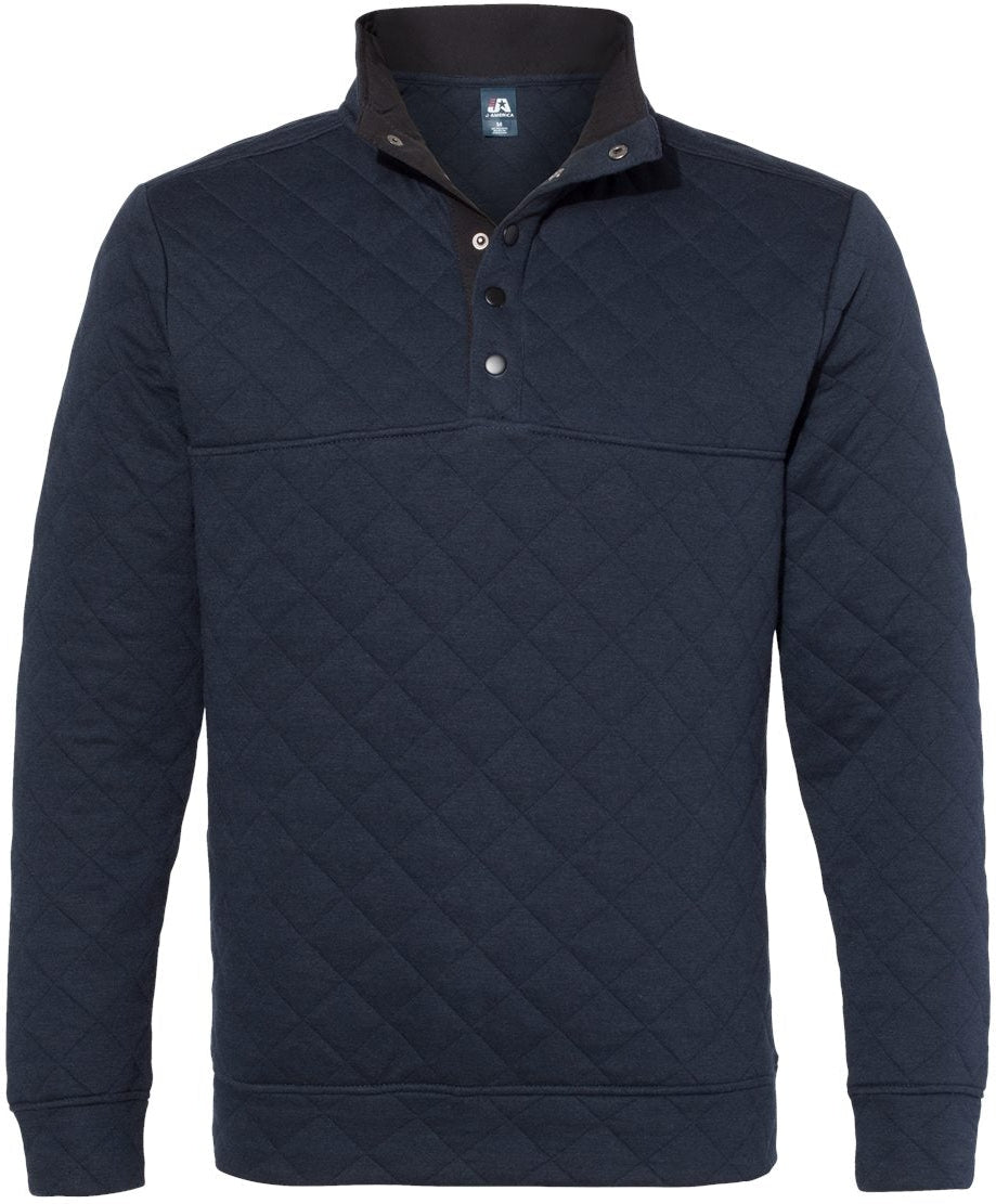 OUTLET-J America Quilted Snap Pullover