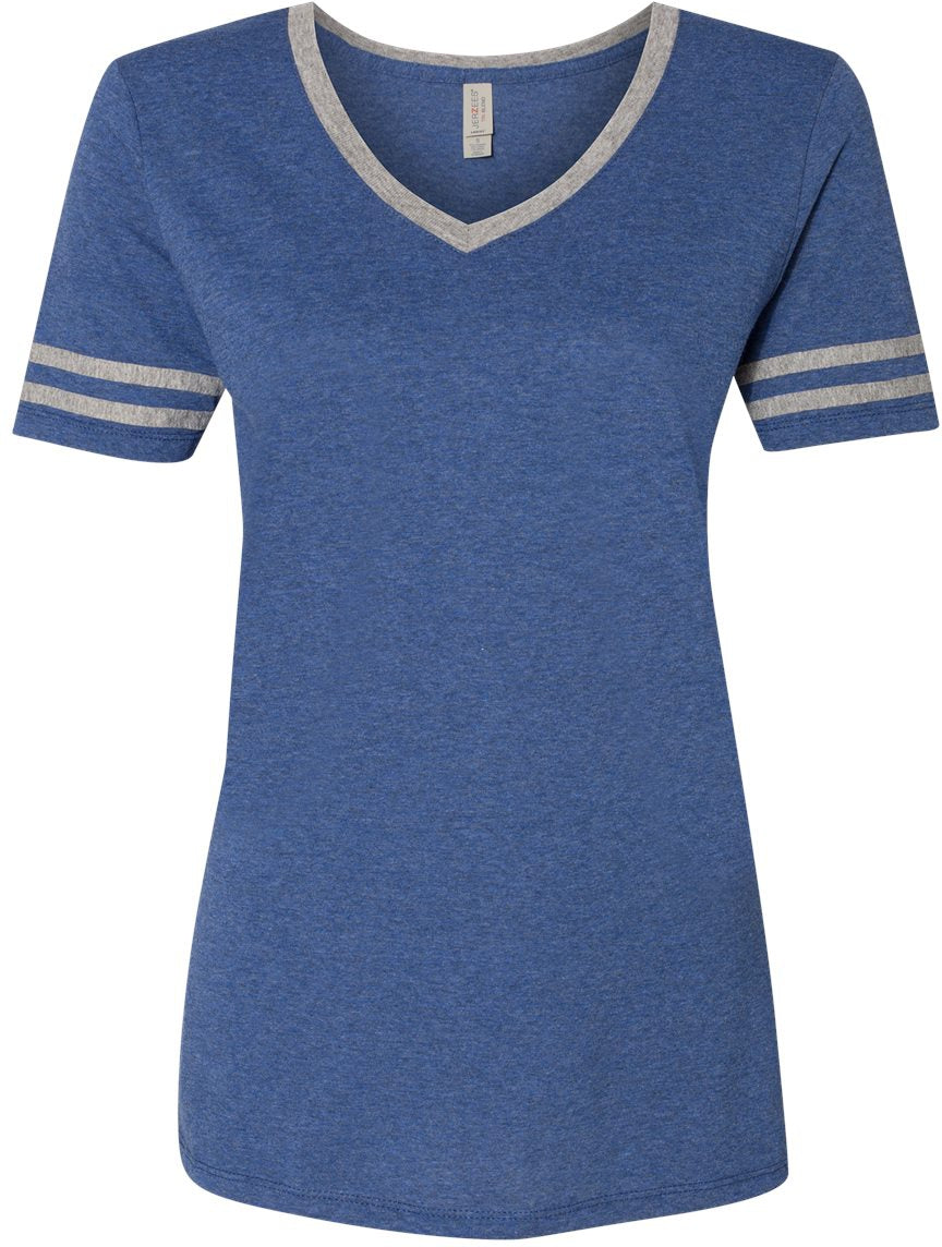 Jerzees Ladies Varsity Triblend V-Neck T-Shirt