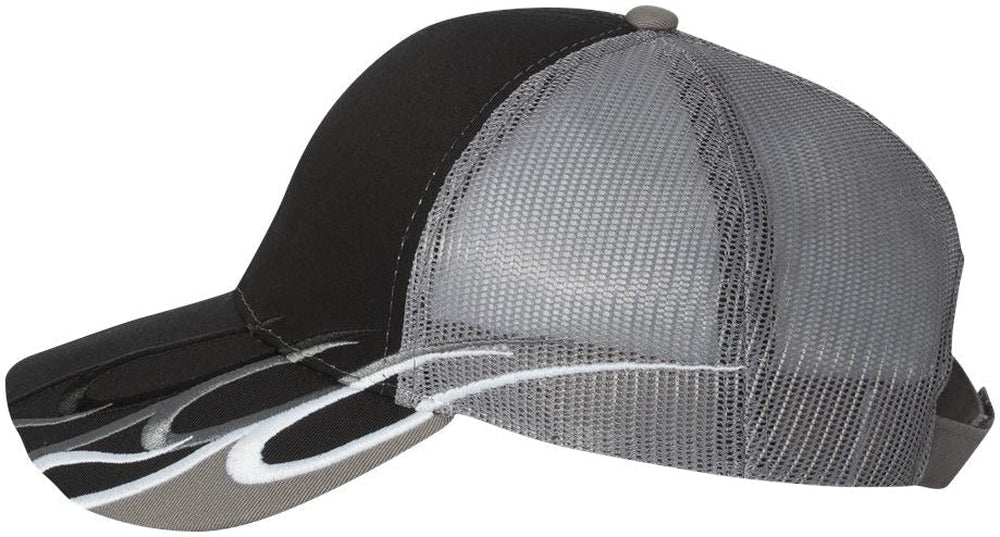 Outdoor Cap Flame Mesh-Back Cap