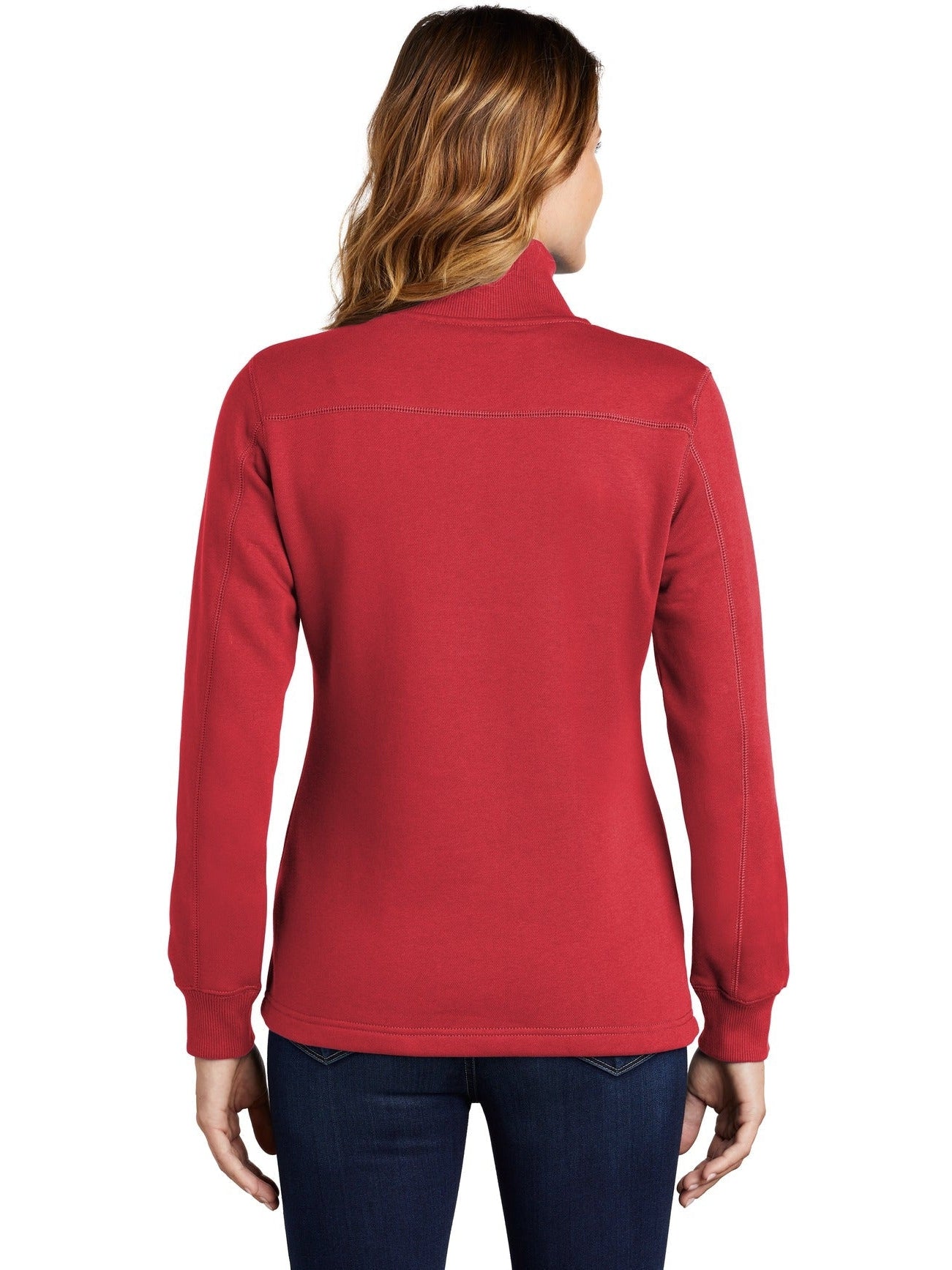 OUTLET-Sport-Tek Ladies 1/4 Zip Sweatshirt