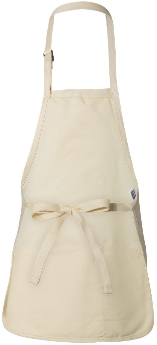 Q-Tees Full-Length Apron with Pouch Pocket