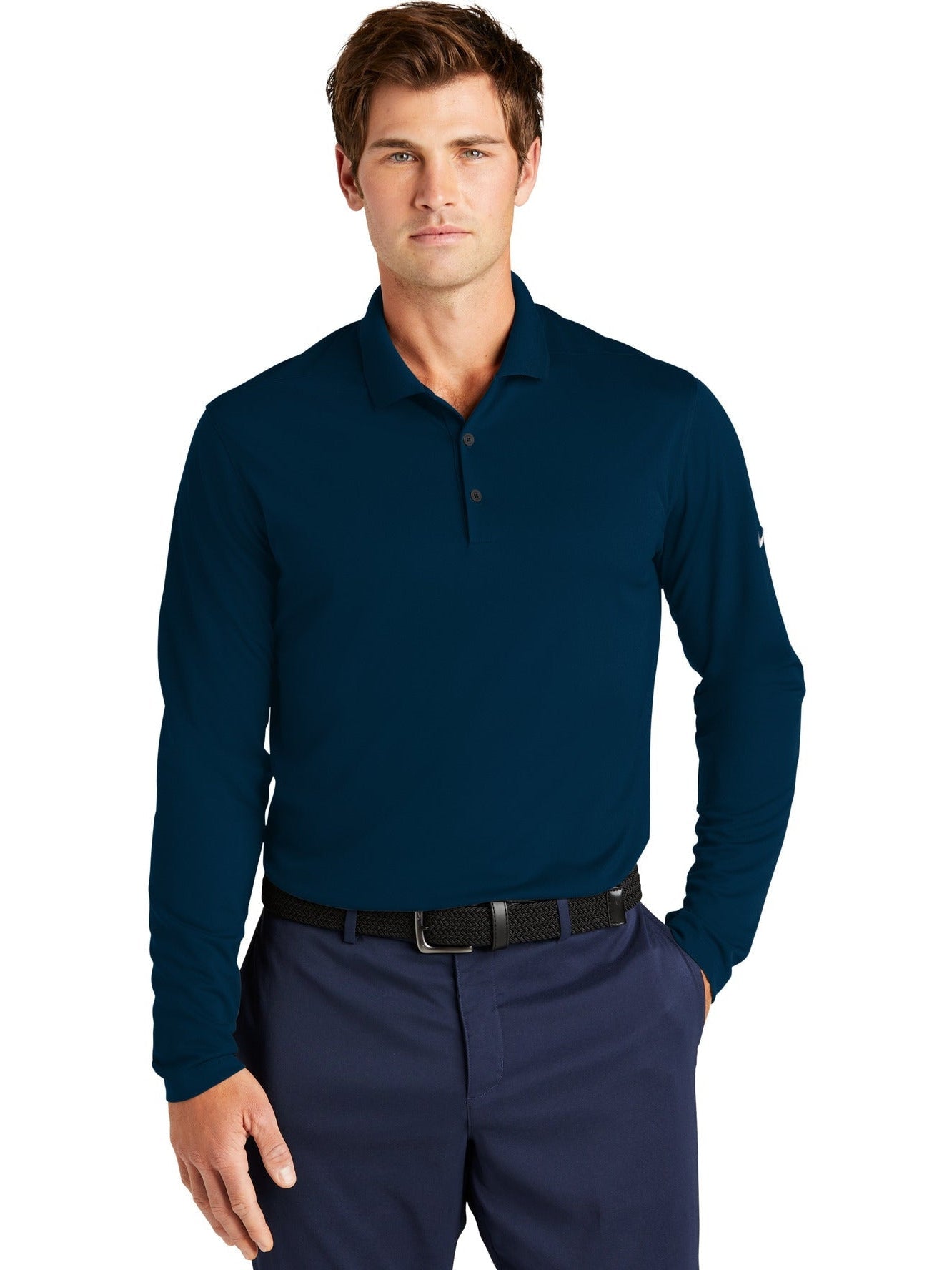 OUTLET-NIKE Dri-FIT Micro Pique 2.0 Long Sleeve Polo