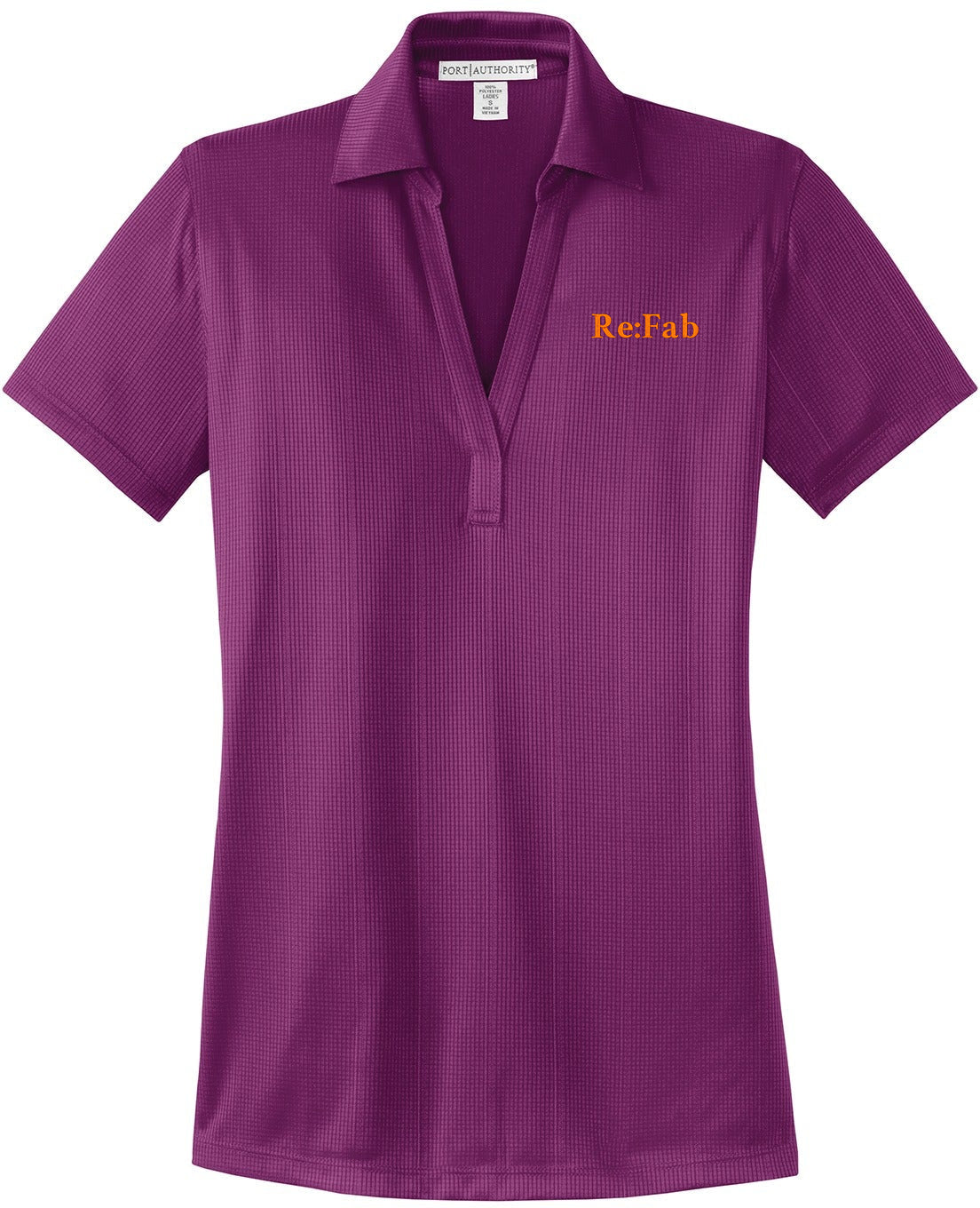 OUTLET-Port Authority Ladies Fine Jacquard Polo