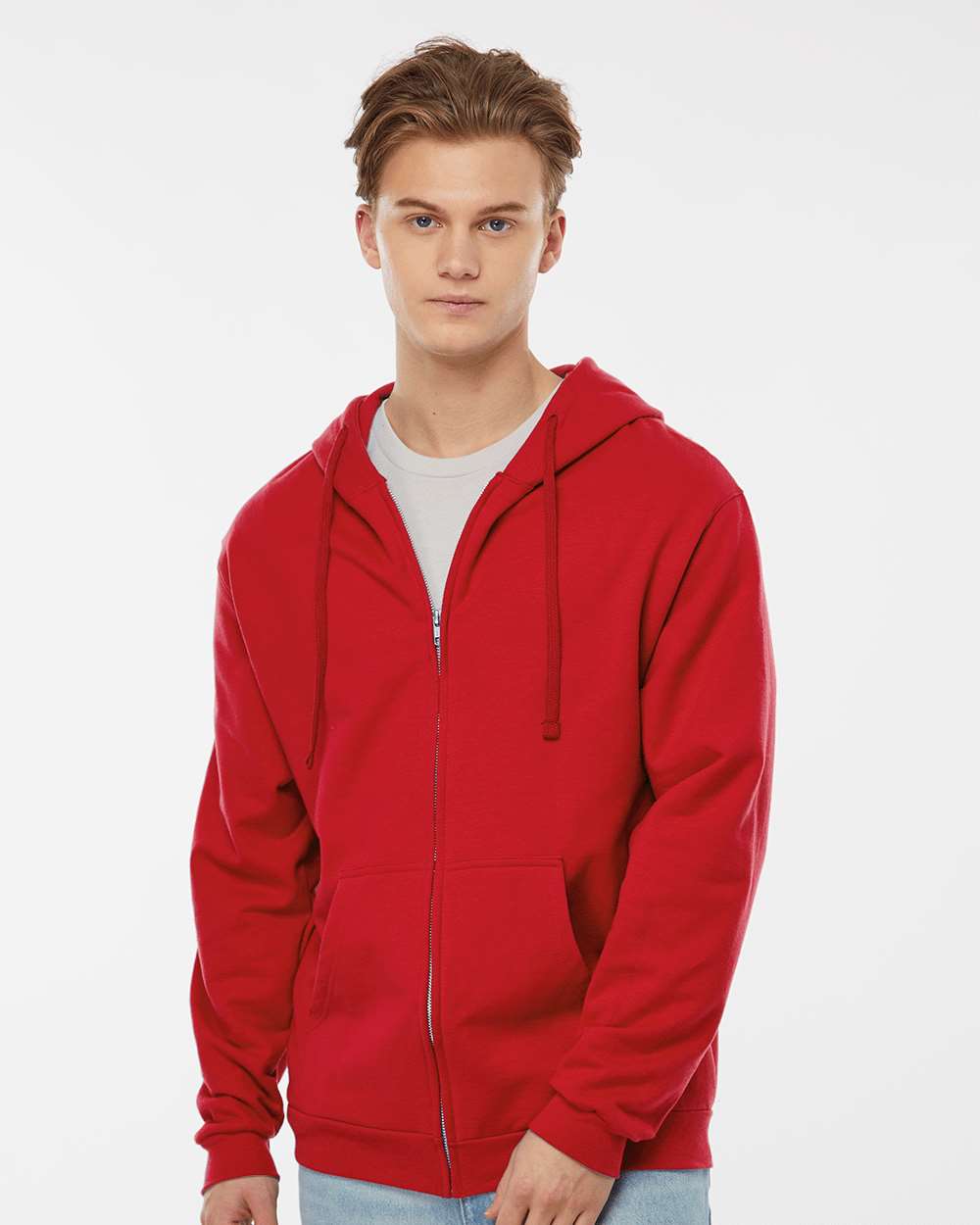 Tultex Unisex Full-Zip Hooded Sweatshirt