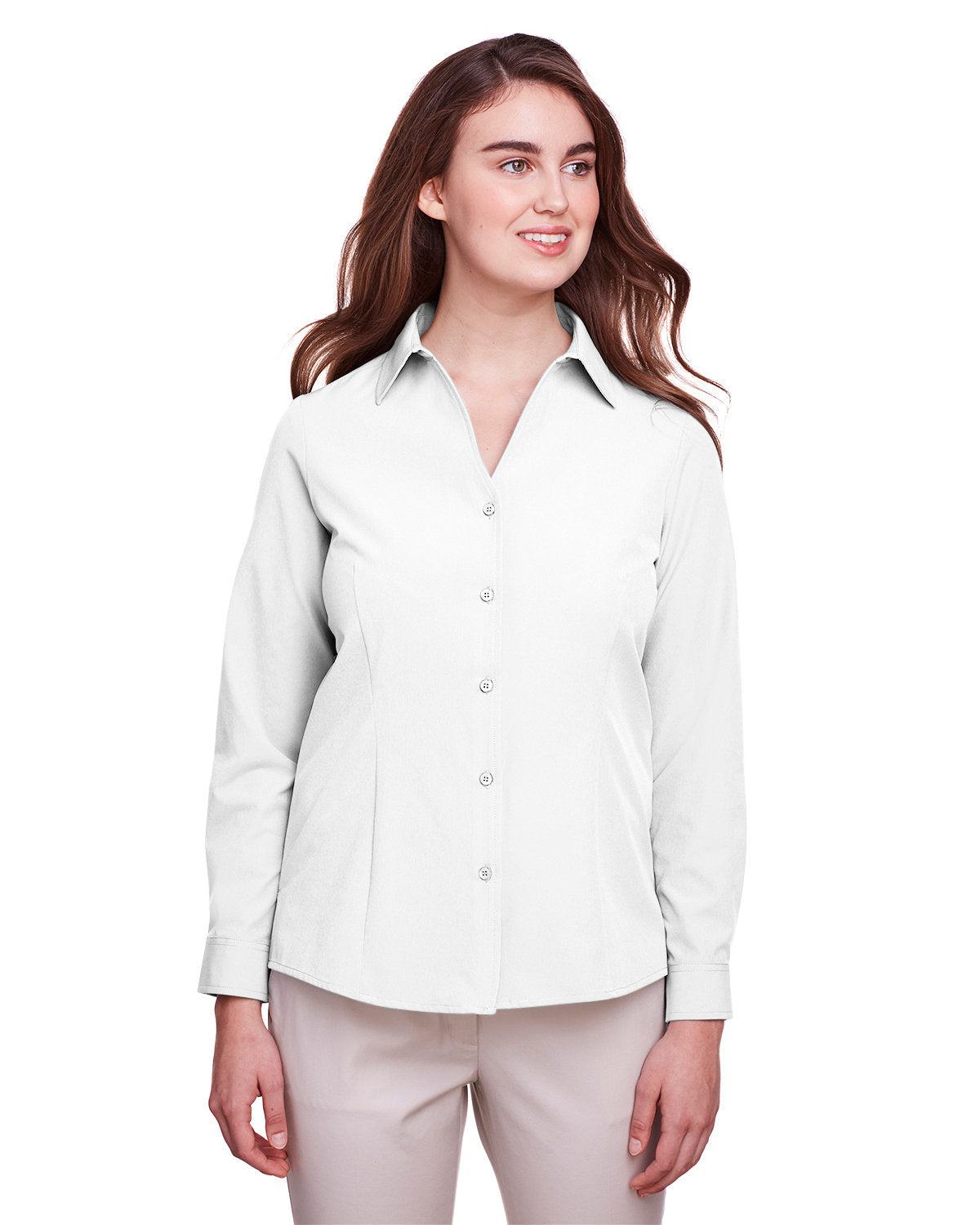 OUTLET-UltraClub Ladies Bradley Performance Woven Shirt