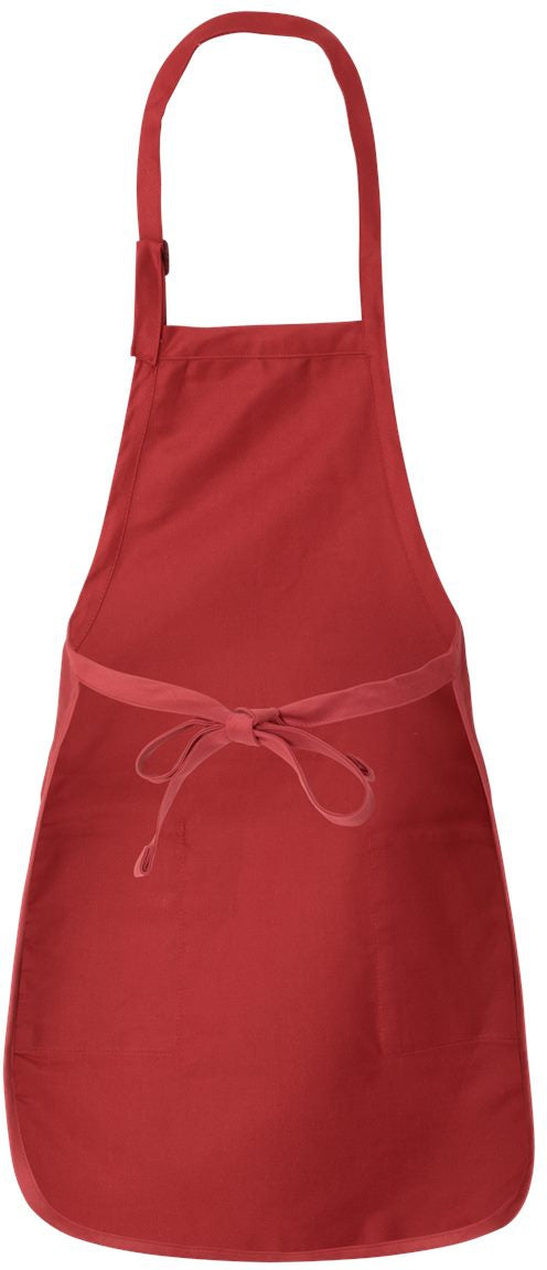 Q-Tees Full-Length Apron with Pockets