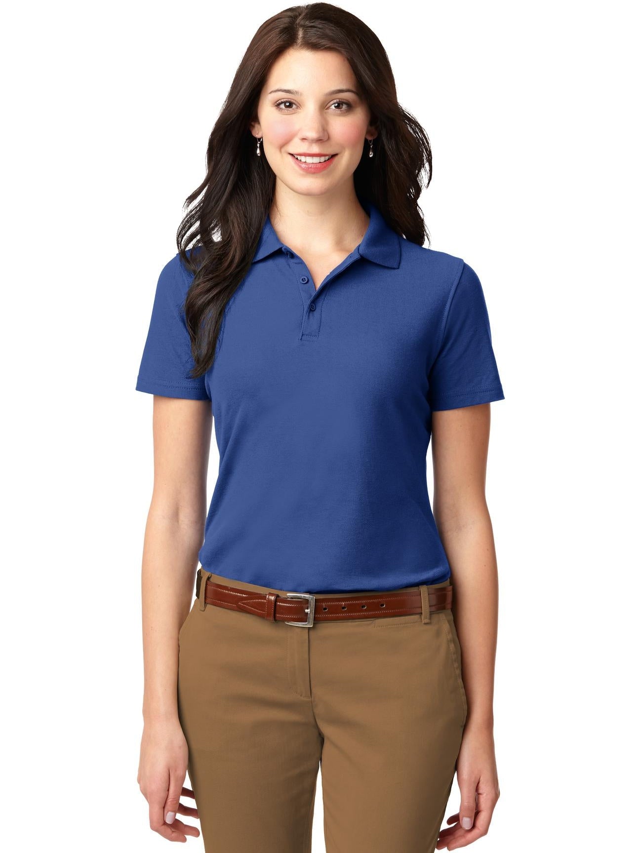 OUTLET-Port Authority Ladies Stain-Resistant Polo