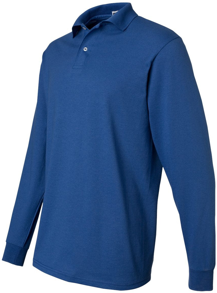 Jerzees SpotShield 50/50 Long Sleeve Polo