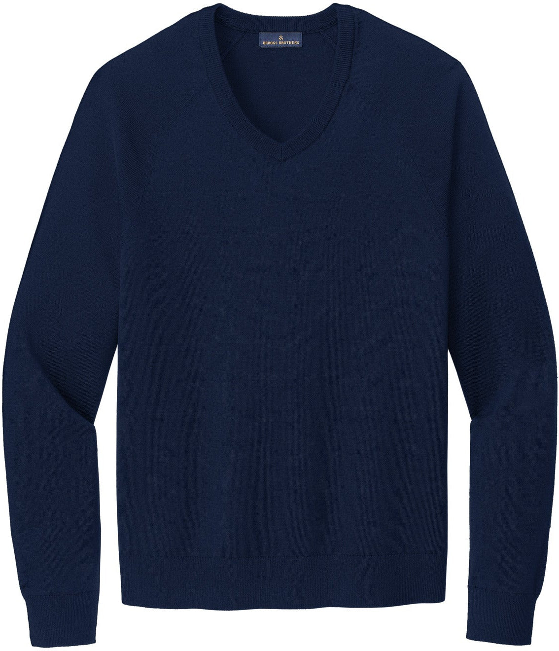 OUTLET-Brooks Brothers Cotton Stretch V-Neck Sweater