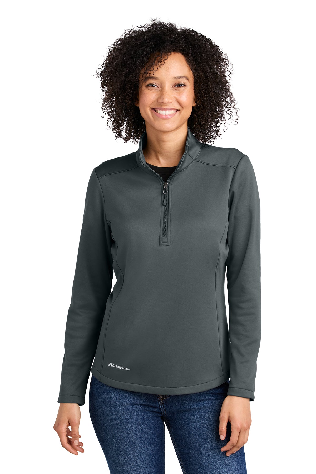 Eddie Bauer Ladies Smooth Mid Layer Fleece 1/2-Zip