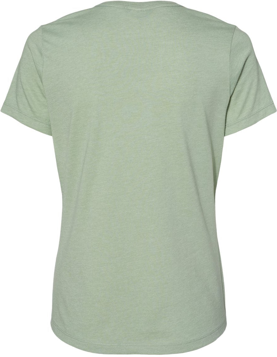 Bella+Canvas Womenâs Relaxed Fit Heather CVC Tee